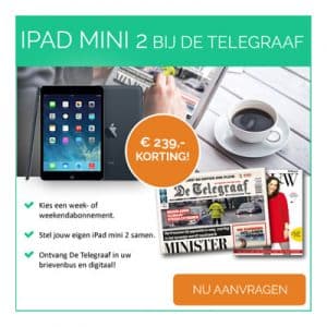 Gratis iPad mini 2 bij De Telegraaf