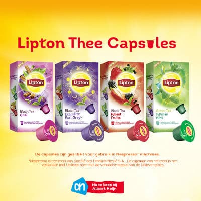 Gratis sample Lipton Thee Capsules