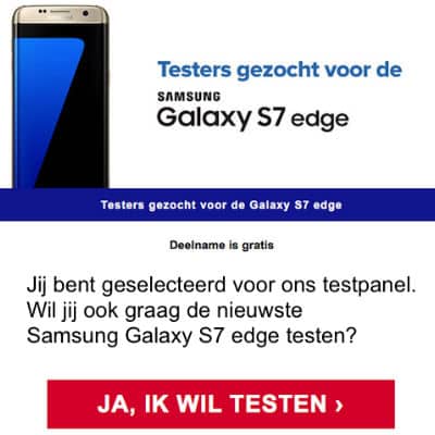 Gezocht testers voor de Samsung s7
